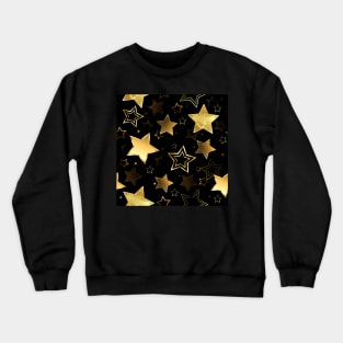 Seamless with Golden Stars Crewneck Sweatshirt